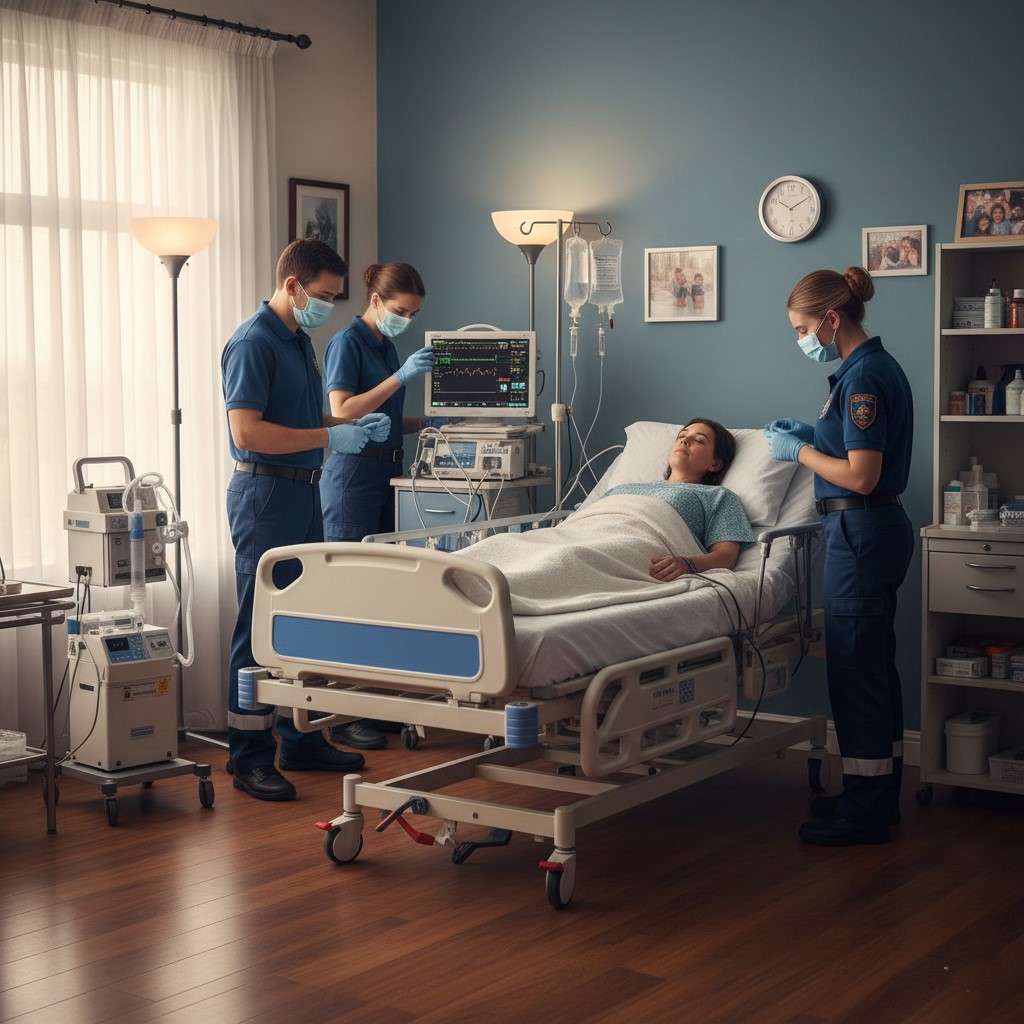 عناية مركزة منزلية